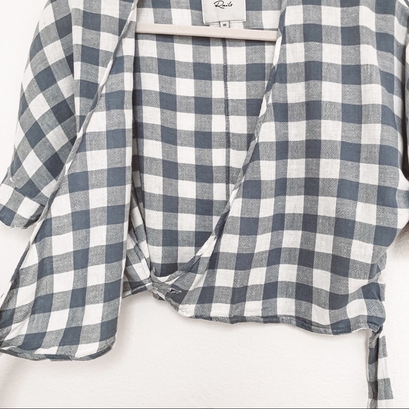Rails Check Athena Wrap Top Periwinkle Size XS - Picture 9 of 11